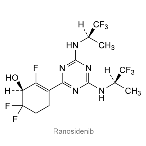 Структурная формула Раносидениб