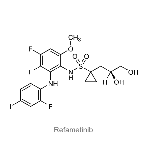 Структурная формула Рефаметиниб