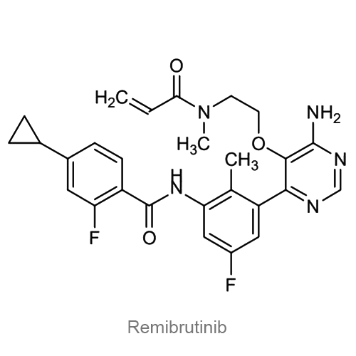 Ремибрутиниб структурная формула
