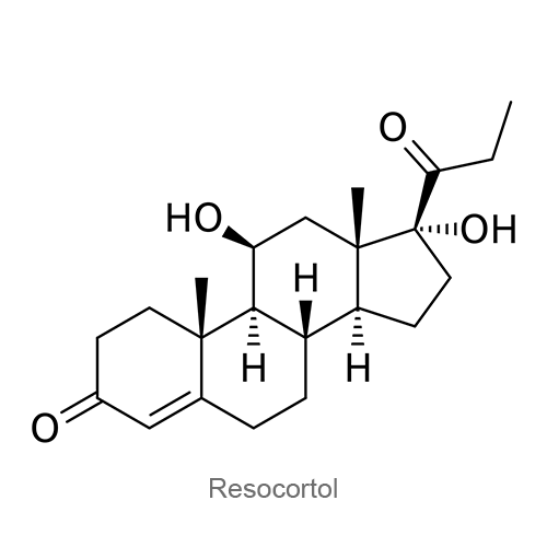 Структурная формула Резокортол