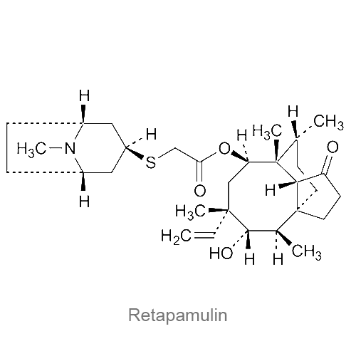 Структурная формула Ретапамулин