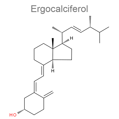 Структурная формула 2 Ретинол + Эргокальциферол