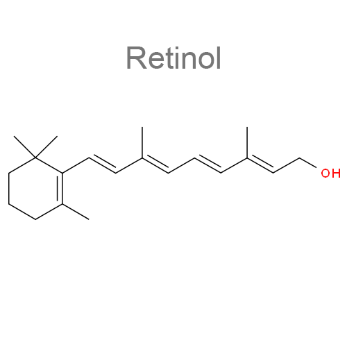 Структурная формула Ретинол + Эргокальциферол