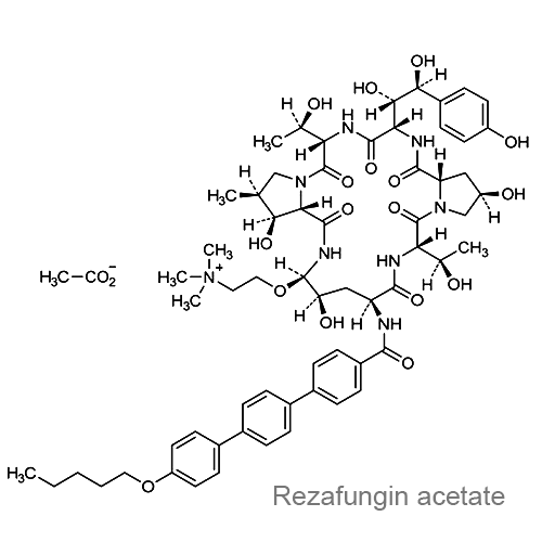 Резафунгина ацетат структурная формула