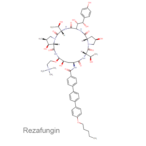 Резафунгин структурная формула