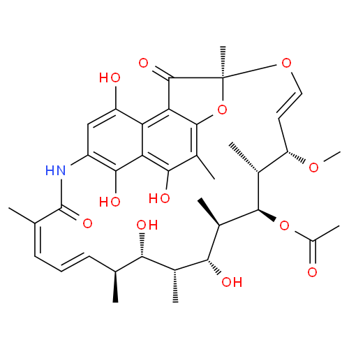 Рифамицин структурная формула