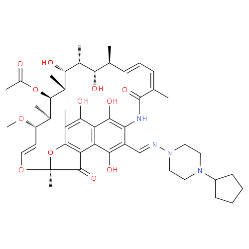 Рифапентин структурная формула