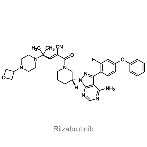 Структурная формула Рилзабрутиниб