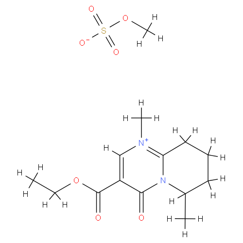 Структурная формула Римазолия метилсульфат