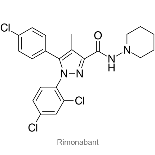 Структурная формула Римонабант