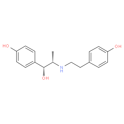 Ритодрин структурная формула