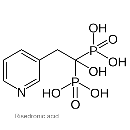 Структурная формула Ризедроновая кислота