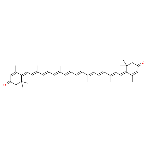 Родоксантин структурная формула