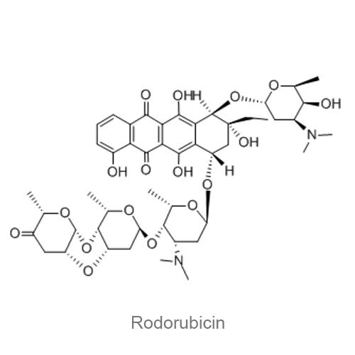 Структурная формула Родорубицин