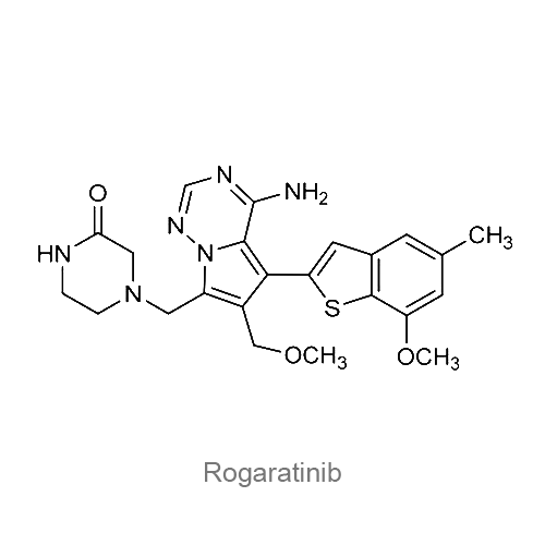 Структурная формула Рогаратиниб