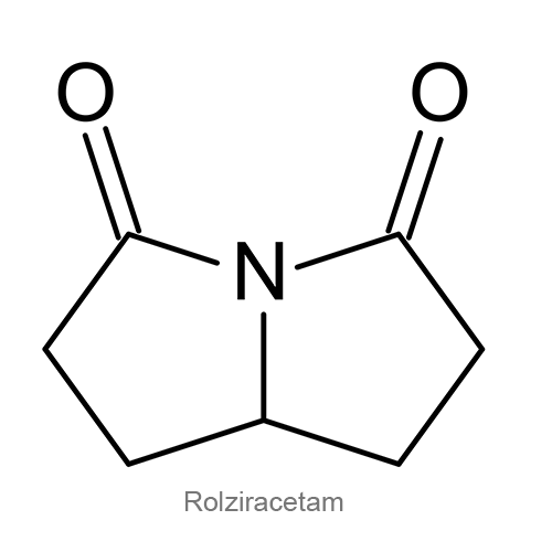 Структурная формула Ролзирацетам