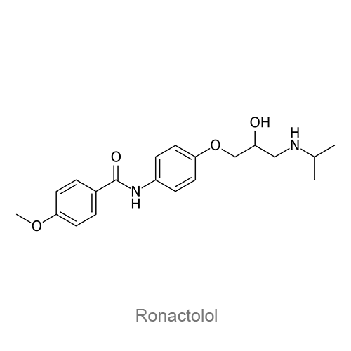Структурная формула Ронактолол