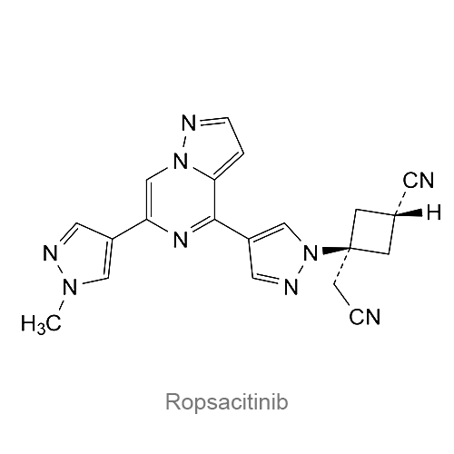 Структурная формула Ропсацитиниб
