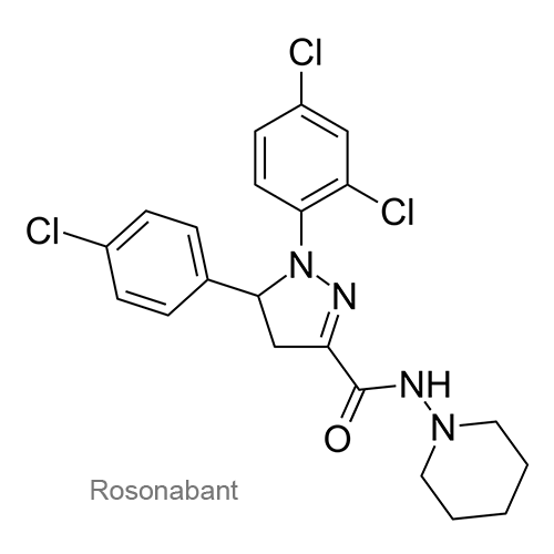 Структурная формула Росонабант