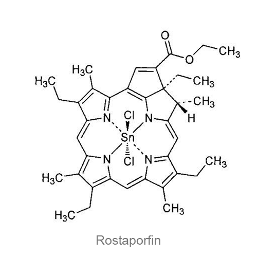 Структурная формула Ростапорфин