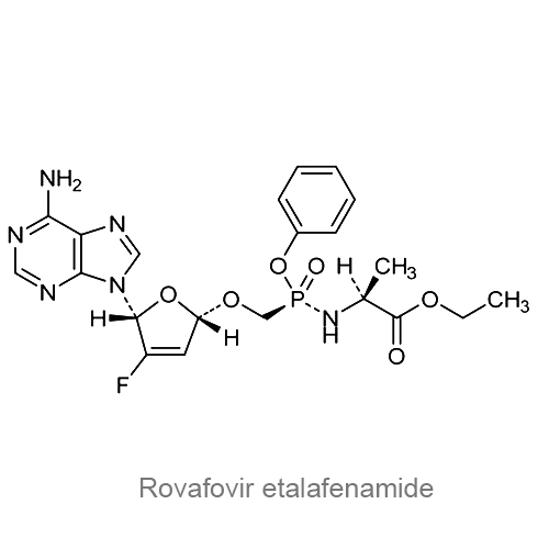 Структурная формула Ровафовир эталафенамид