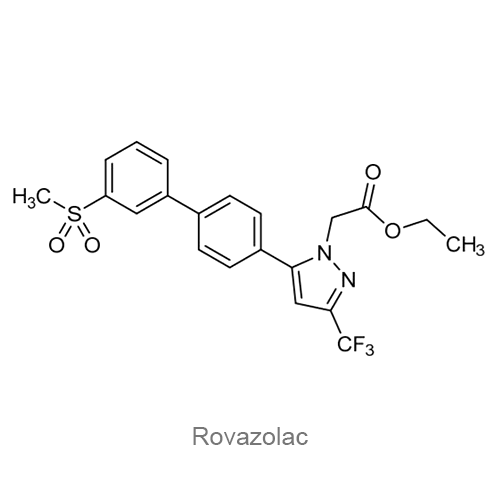 Структурная формула Ровазолак