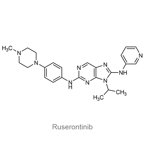 Структурная формула Русеронтиниб