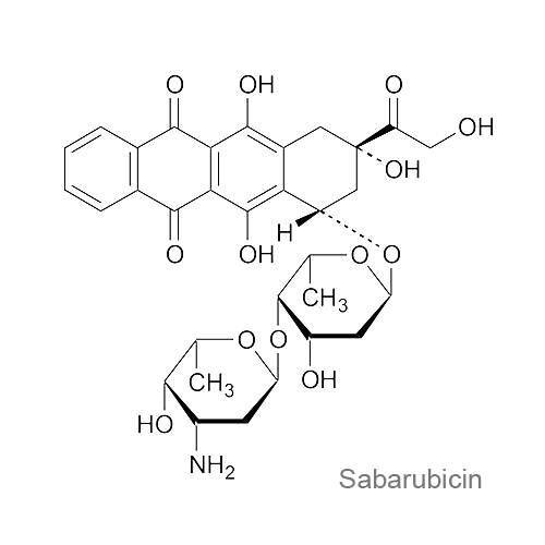 Структурная формула Сабарубицин