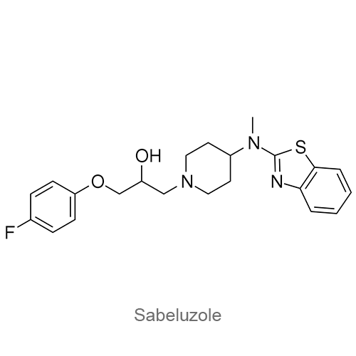 Структурная формула Сабелузол