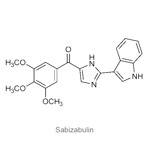 Структурная формула Сабизабулин