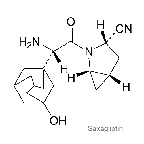 Структурная формула Саксаглиптин