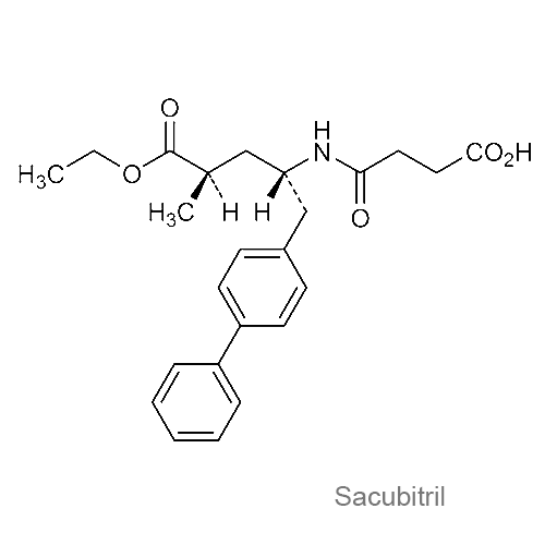 Структурная формула Сакубитрил