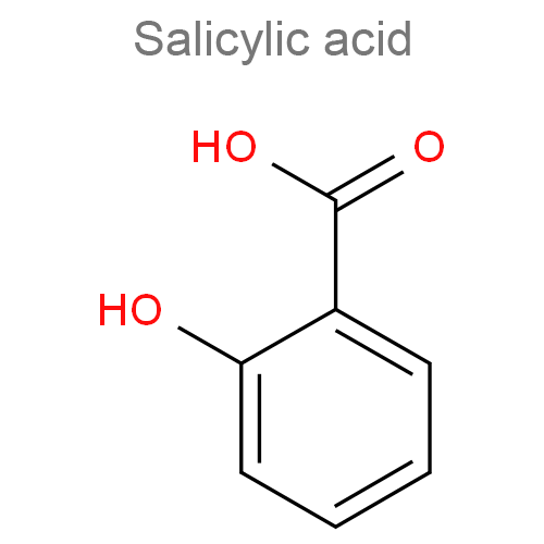 Структурная формула Салициловая кислота + Сера