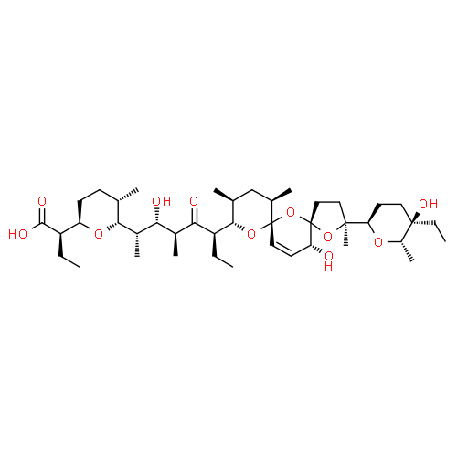 Структурная формула Салиномицин