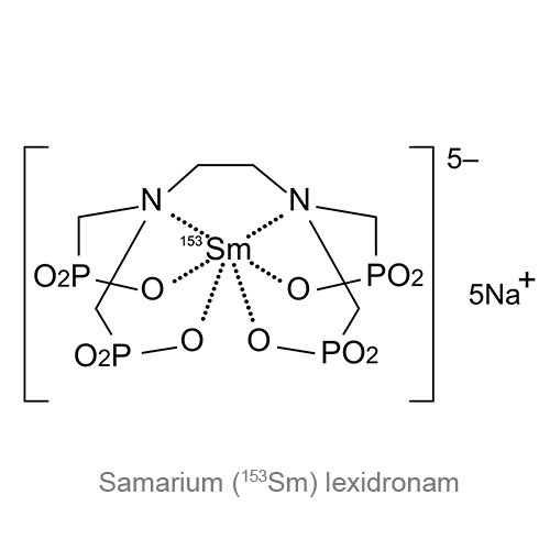 Самария (<sup>153</sup>Sm) лексидронам структурная формула