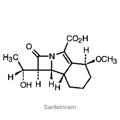 Структурная формула Санфетринем