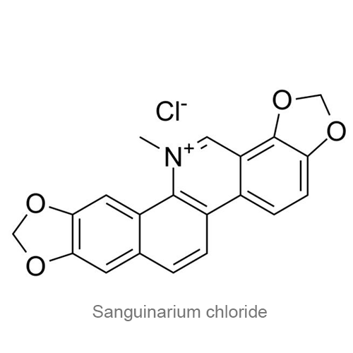 Структурная формула Сангвинария хлорид