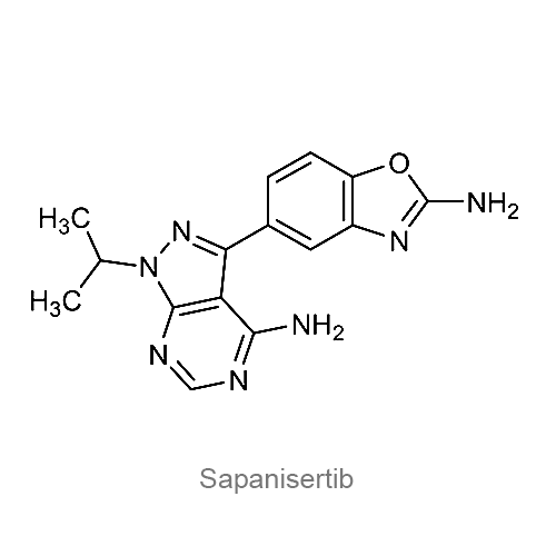 Структурная формула Сапанисертиб