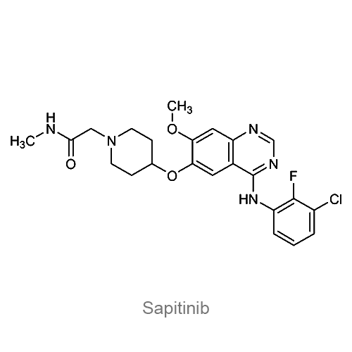Структурная формула Сапитиниб