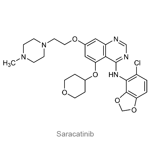 Саракатиниб структурная формула