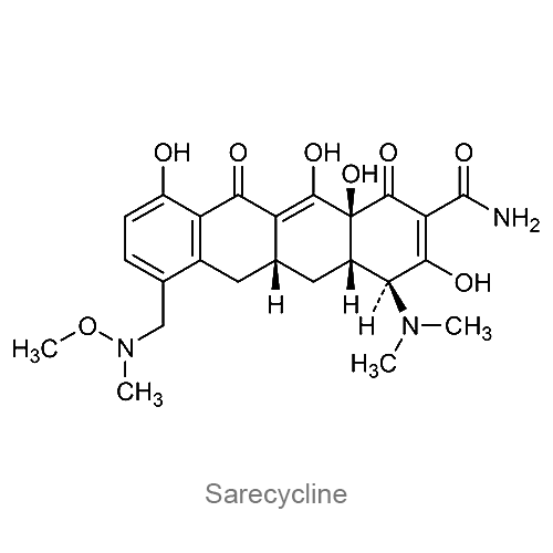 Структурная формула Сарециклин