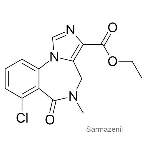 Структурная формула Сармазенил