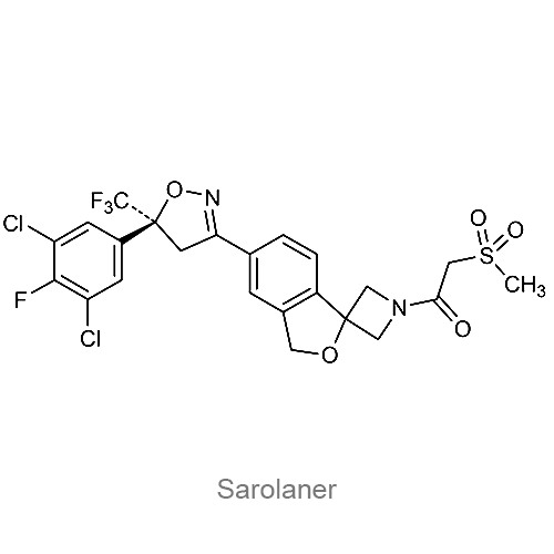 Структурная формула Сароланер