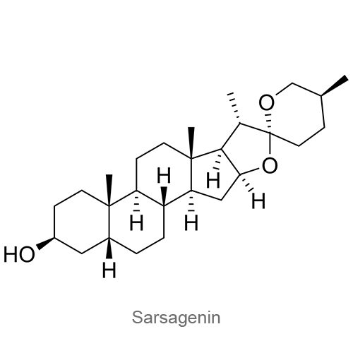 Сарсагенин структурная формула