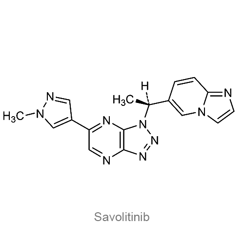 Структурная формула Саволитиниб
