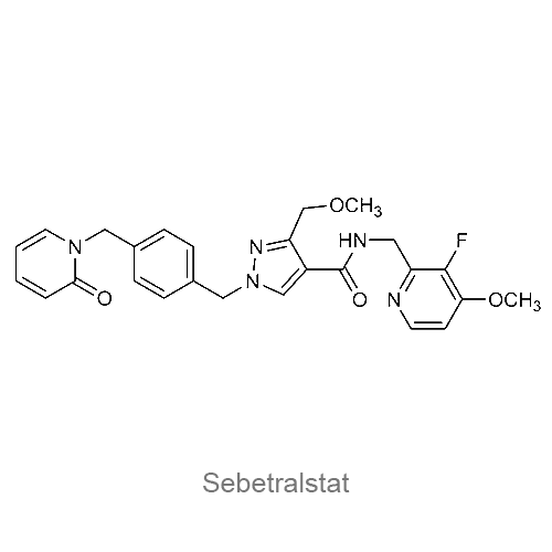 Структурная формула Себетралстат