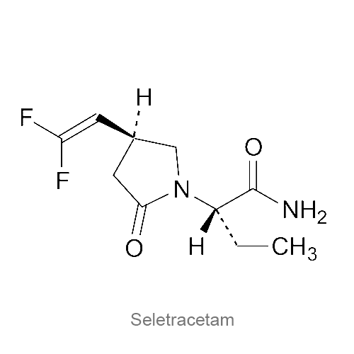 Структурная формула Селетрацетам