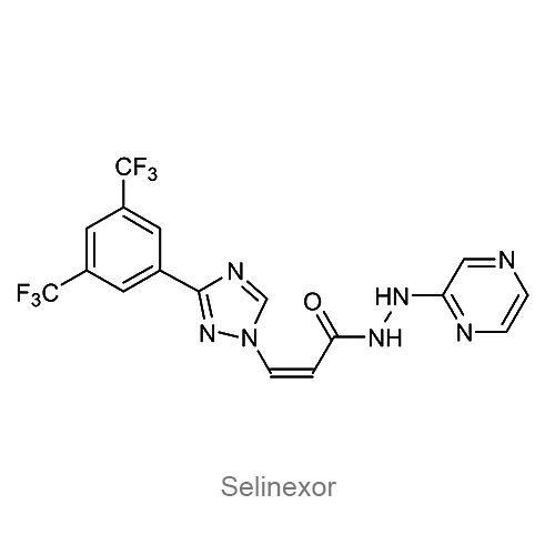 Структурная формула Селинексор