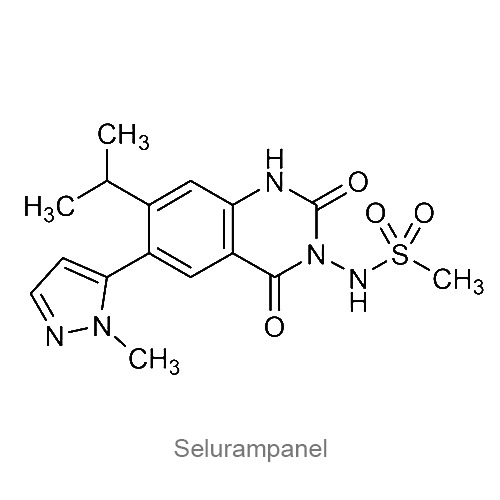 Структурная формула Селурампанел