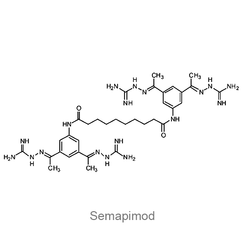 Структурная формула Семапимод